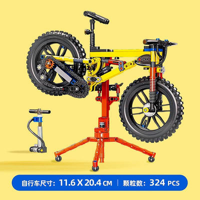 新品兼容樂高積木山地自行車摩托車系列模型潮玩小顆粒男孩子拼裝玩具