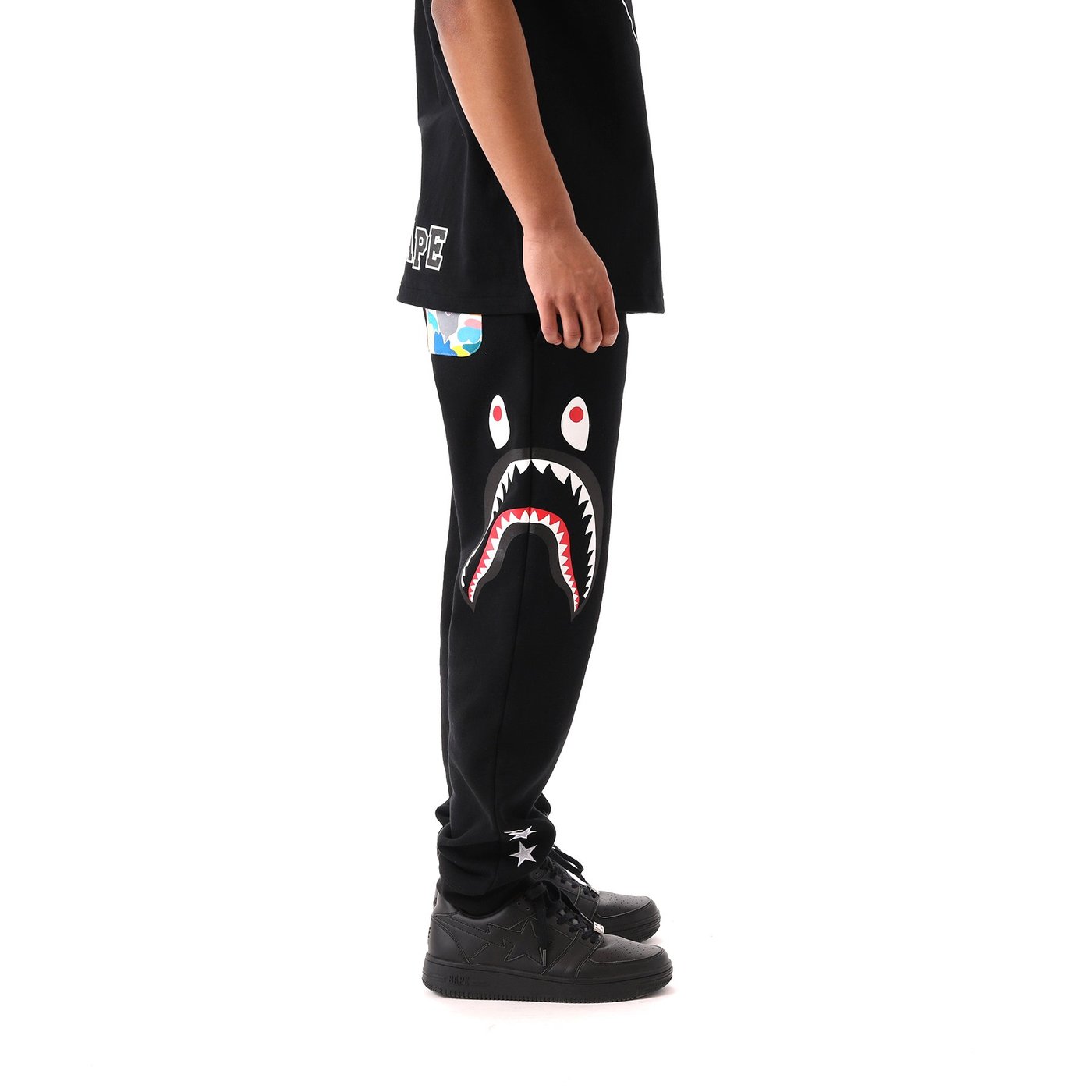 日貨代購CITY】2019SS BAPE x FCRB SHARK SWEAT PANTS 長褲棉褲