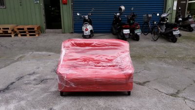 【安鑫】全新家具~紅色2人座 二人雙人座透氣皮沙發椅 套房沙發台灣工廠台灣貨!【A600】