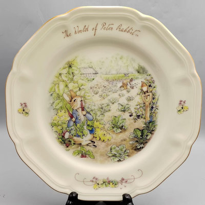 中古回流精品瓷器Peter Rabbit彼得兔世界餐盤碟