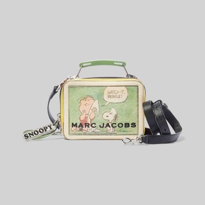 【近全新真品、超低優惠分享價】史奴比聯名限量款PEANUTS® x Marc Jacobs Box 20 手提肩背箱型包