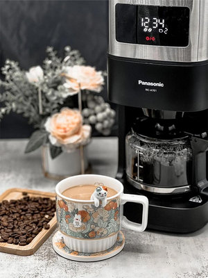 Panasonic/ NC-A701咖啡機家用美式全自動研磨煮豆粉兩用