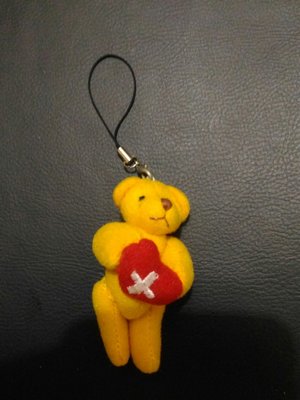 【0284】絨毛玩偶 娃娃 泰迪熊 吊飾 二手