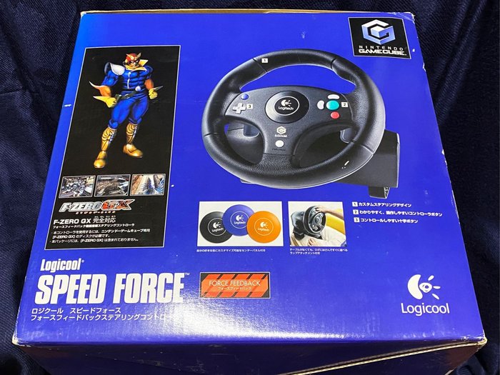 任天堂 Nintendo Gamecube F Zero Gx Logicool Speed Force 未來賽車聯名 羅技方向盤 希少 全新品 Yahoo奇摩拍賣