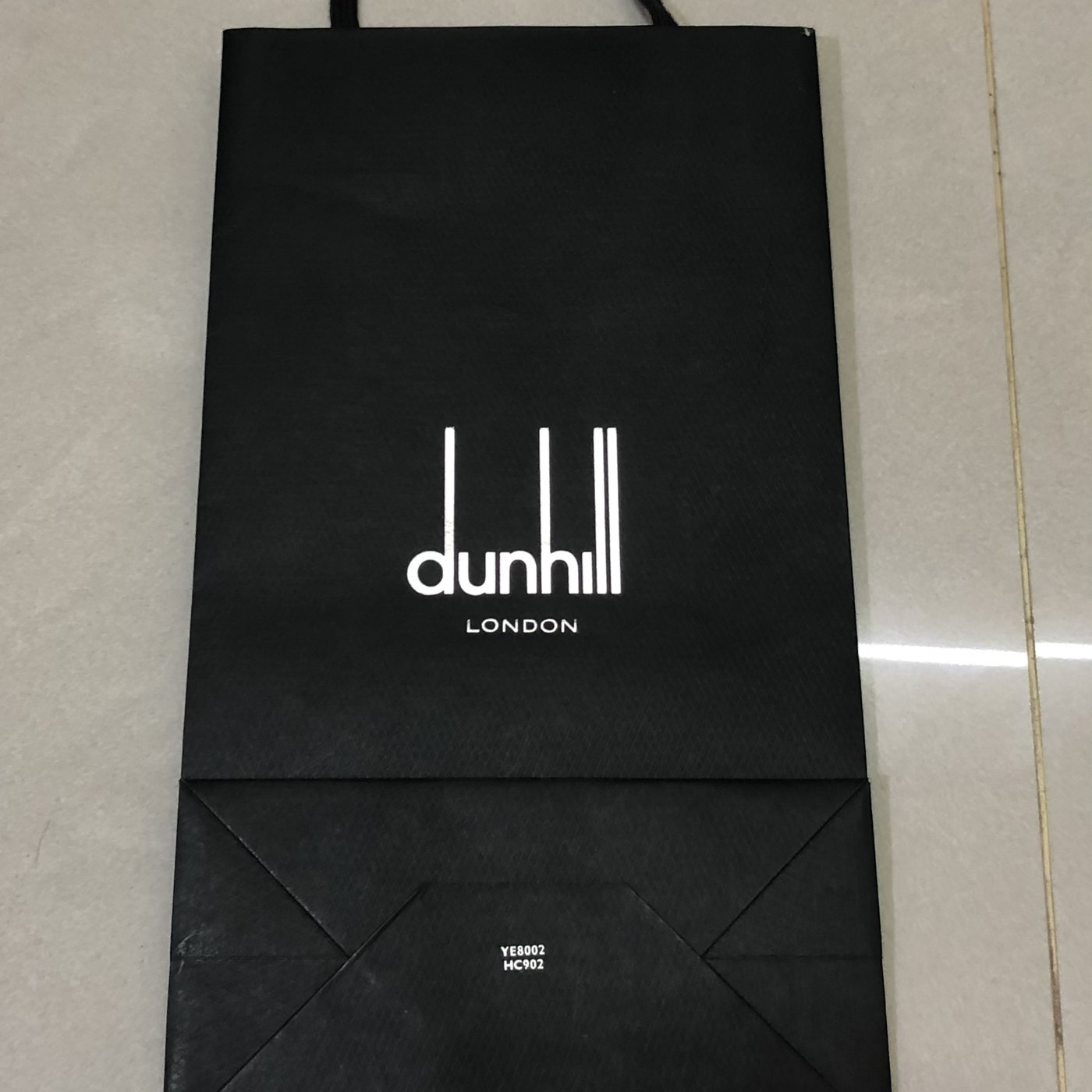 Dunhill 登喜路dunhill 紙袋提袋香水袋子名牌精品袋原廠帶回尺寸