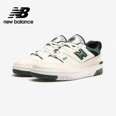 【New Balance】 NB 復古運動鞋_中性_白綠色_BB550VTC-D楦 550