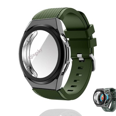 適用於 HUAWEI Watch GT 3 SE 保護殼的智能手錶保護殼錶帶 TPU 軟屏幕保護膜保險槓 Gt3 SE