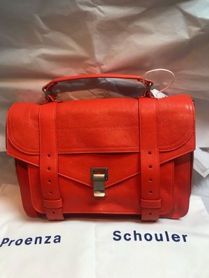 週年慶特賣 PS1 Proenza Schouler Medium斜背包 古銅橘紅 全新正品 (長夾可）32x21x10