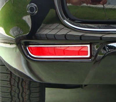 圓夢工廠 Toyota Wish 2004~2009 一代 改裝 鍍鉻銀 後保險桿 反光片框 後霧燈框 飾貼