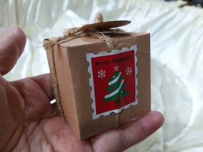 聖誕牛皮紙盒//禮物盒//糖果盒