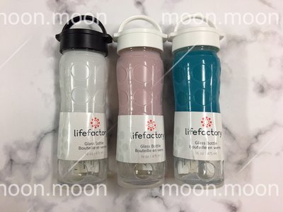 Lifefactory 唯樂 Classic Cap 平口玻璃水瓶 16oz 台灣公司貨 475cc 白色/粉色/藍色