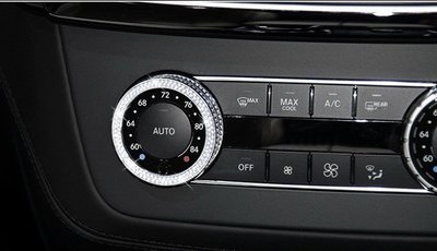 BENZ 水鑽 VIP 樣式 冷氣 W204 C200 C250 C300 C63 AMG 空調 按鈕 按鍵 裝飾
