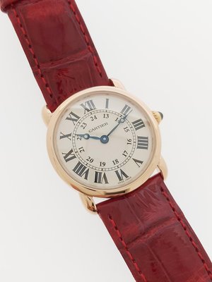 【益成當舖】流當品 Cartier 卡地亞18k玫瑰金 女錶