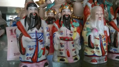 陶瓷賣場-福祿壽三仙像10公分高 中16公分(另有大的32公分高)可單售