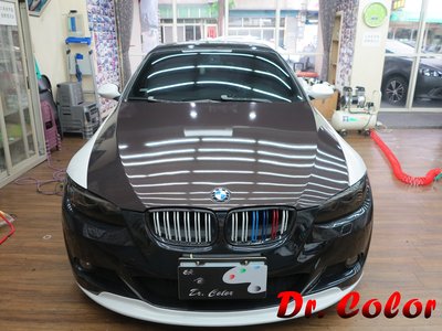 Dr. Color 玩色專業汽車包膜 BMW 335i 亮面carbon / 黑carbon _ 引擎蓋