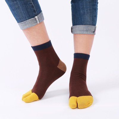 分趾襪日式男士兩指襪分指襪長筒木屐襪人字拖鞋拇指夾趾二指襪子