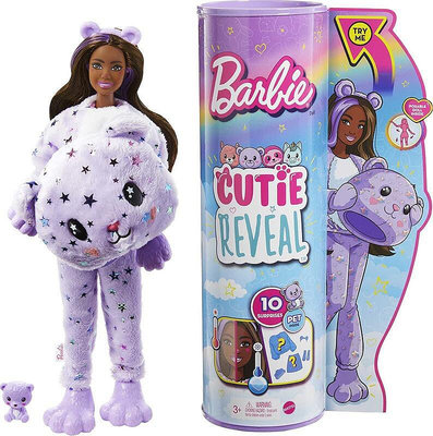 Ken & Barbie #HJL57_ 芭比驚喜造型娃娃 _ 2022 萌寵可愛動物系列 - 夢幻泰迪熊