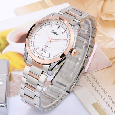 熱銷 奧利尼薄款鋼帶石英錶防水手錶腕錶男腕錶情侶錶女士鋼帶石英800 WG047