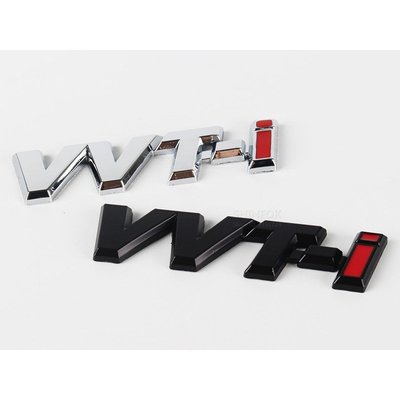 1 X 金屬 VVTI VVT-i 徽標側面後標誌徽章貼紙貼花為豐田-飛馬汽車