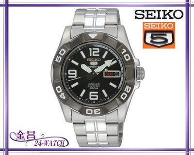 SEIKO # SNZH99J1 7S36-02L0日本製造精工五號自動機械錶全新平行輸入(黑)＊24-WATCH_金昌