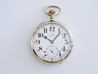 1912S-1913S典藏 OMEGA 歐米茄 經典琺瑯瓷面古董機械懷錶