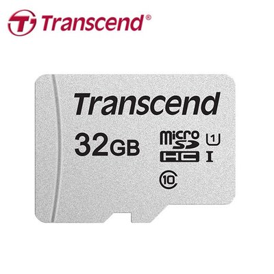 【保固公司貨】創見 micro SDHC C10 UHS-I U1 32GB 記憶卡 (TS300S-32G)