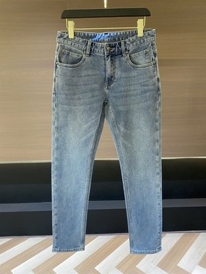 【全新現貨】BALMAIN巴爾曼23春夏新款時尚復古水洗牛仔褲百搭修身小腳褲男潮