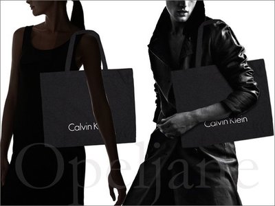 非贈品 CK Calvin Klein 卡文克萊 黑色環保購物袋 購物包托特包 再生布非不織布男女適用 愛COACH包包