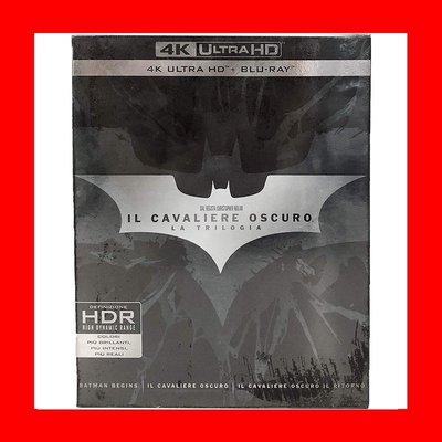 【4K UHD】蝙蝠俠 : 黑暗騎士傳奇三部曲3UHD+6BD九碟套裝版The Dark Knight克里斯多福諾蘭