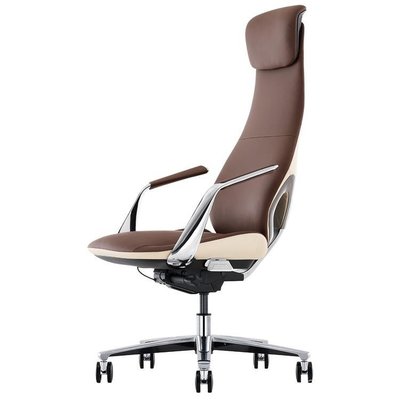 意式輕奢時尚真皮老闆椅總經理辦公椅人體工學電腦椅大班椅書房椅