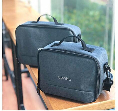 Wanbo萬播投影儀包X1 Pro/T2 MAX收納包包便攜斜跨手拎收納包便攜包包投影儀旅行攜帶袋, 可調節肩帶