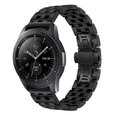 全館免運 三星Galaxy Watch不銹鋼五珠錶帶 SM-R810 R800手錶金屬腕帶 46MM 42MM錶帶 替換