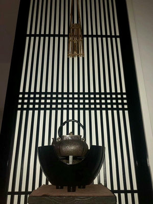 日本原產黑釉陶火缽，全新，