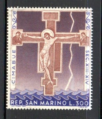 【流動郵幣世界】聖馬利諾1967年奇馬布埃郵票