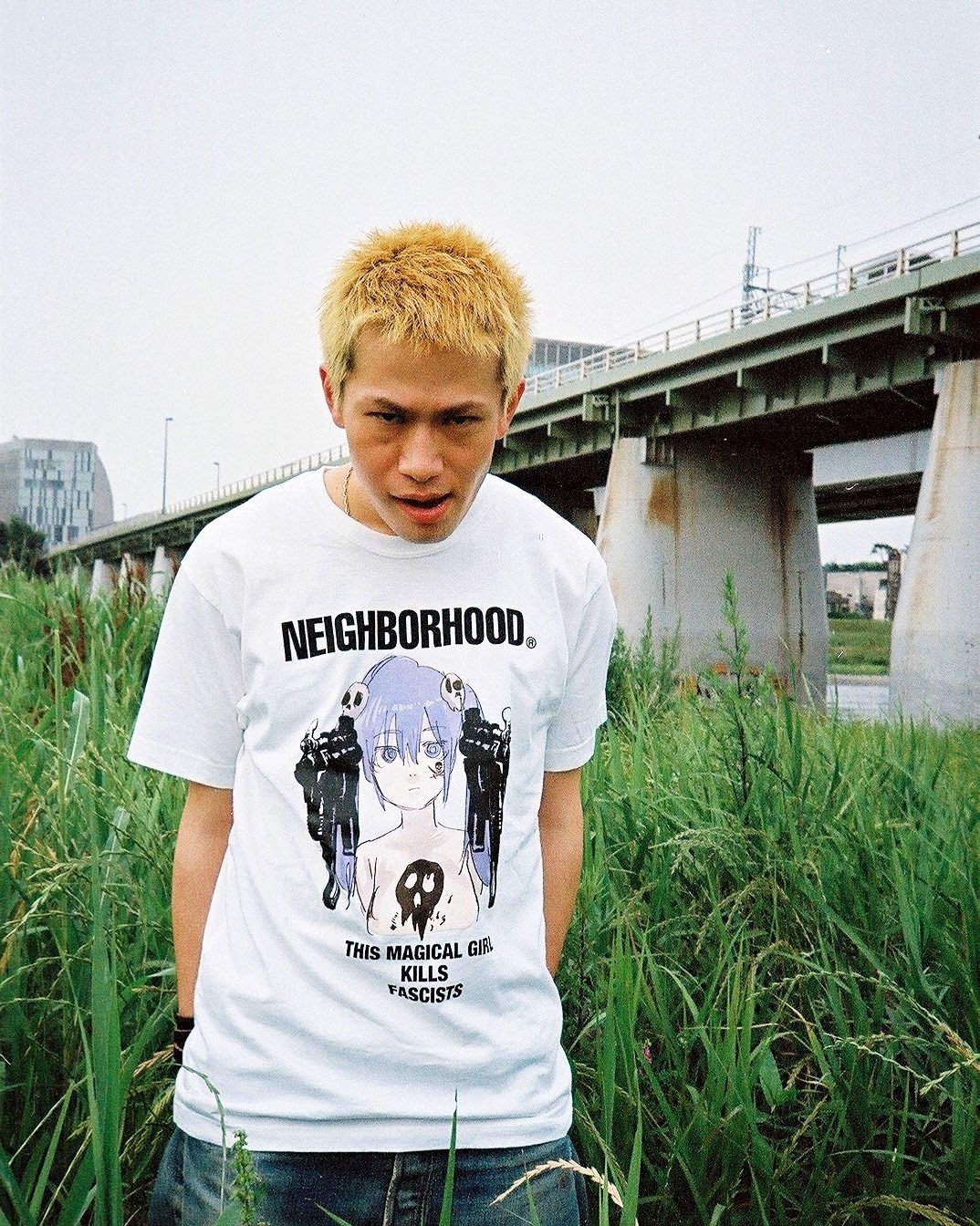 身幅55cm【美品】jun inagawa neighborhood Tシャツ L