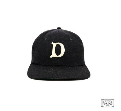 GOODFORIT / 日本H.W.Dog Baseball Cap六片式馬尾鹿毛皮革棒球帽(黑)