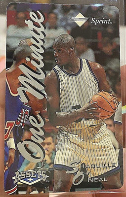 NBA 球員卡 O'Neal 歐尼爾 1994-95 Asserts Phone Card