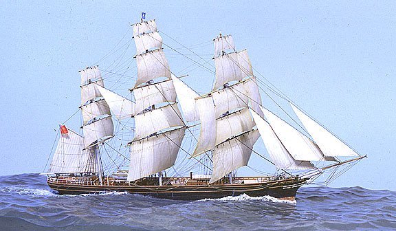 世界名艦系列--大尺寸40公分模型代工英國國寶級帆船卡蒂薩克號