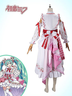 【全新現貨】初音十五周年紀念cosplay全套c服可愛草莓洛麗塔套裝女裝