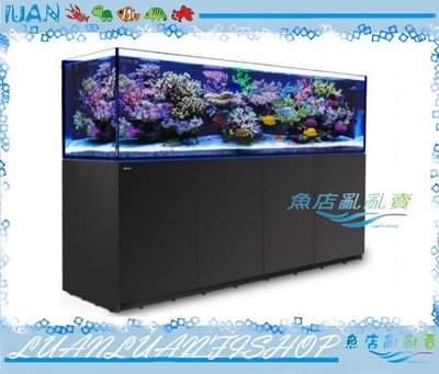 【魚店亂亂賣】Red Sea紅海REEFER 3XL 90海水超白玻璃珊瑚礁岩套缸200X65X65cm(黑)底濾缸