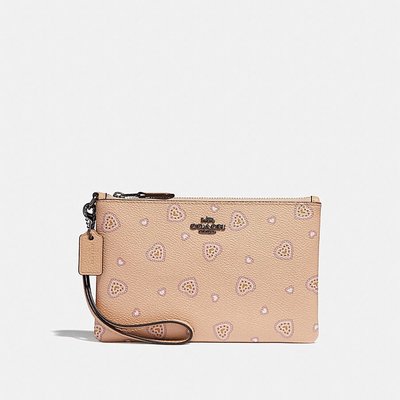 Coco 小舖COACH 29667 Small Wristlet With Western Heart Print
