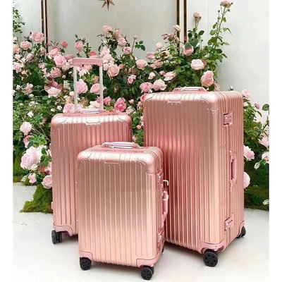 ❤️小艾精品 99新 RIMOWA Original Cabin 粉色 鋁鎂合金材質 登機箱 拉桿箱 92553954