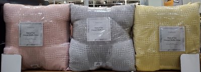 【小如的店】COSTCO好市多代購~MICROTEXNYC 棉質格紋抱枕/靠枕/枕頭50*50cm(2入組)130879