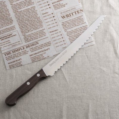 ❤Apple❤日本製-貝印KAI軟麵包刀/吐司麵包刀-特殊刀刃不凹塌-AC-0055(適用於一般軟麵包.吐司麵包)