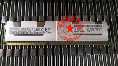 三星原廠32G 4RX4 PC3-14900L服務器內存條DDR3 1866 RECC LRDIMM
