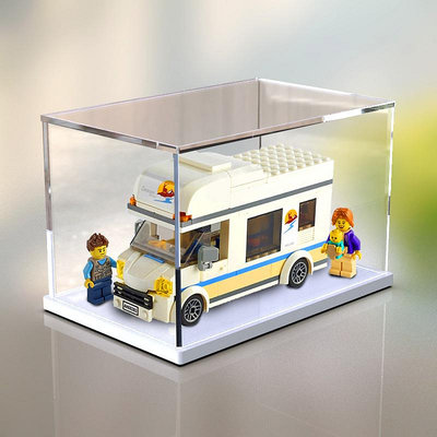 川帝亞克力展示盒 適用樂高60283假日野營房車玩具收納透明防塵罩