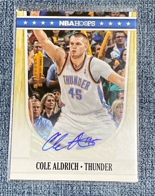 Cole Aldrich 2011-12 NBA Hoops #168 Autographs