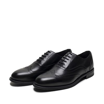 特賣- 現貨Massimo Dutti男鞋 布洛克雕花英倫風商務正裝皮鞋休閑系帶德比鞋