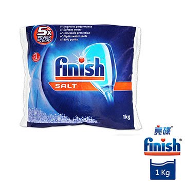 英國進口FINISH 亮碟 洗碗機專用 軟化鹽(1kg袋裝)/非德國Finish 1.2kg