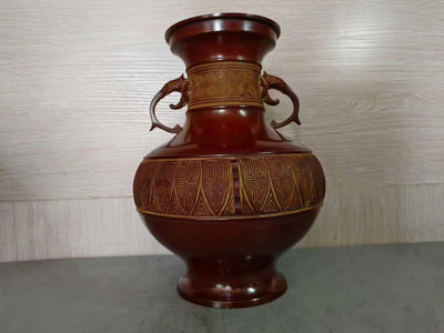 日本銅花瓶954